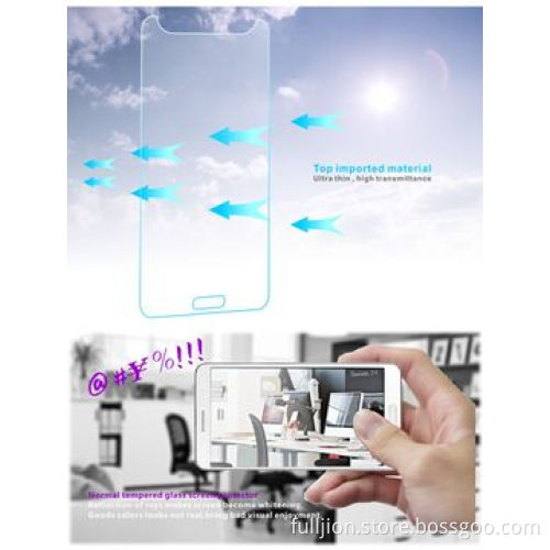 9H anti-crack 0.2mm round angle tempered glass screen protector with design, for Samsung Note3